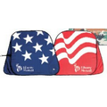 Collapsible Fabric Sunshade (Red/White/Blue)